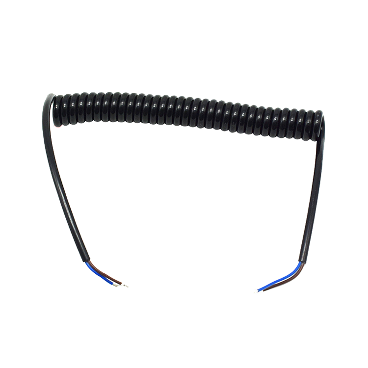 Fabryka w Shenzhen w osłonie PUR 2 3 4 5 żyłowy elastyczny kabel spiralny