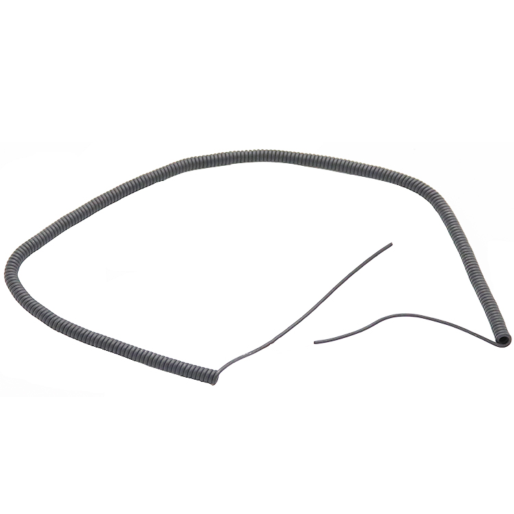 Kleine OD 2 Kern flexible PU Mantel Material Spiralkabel produzieren von China Hersteller