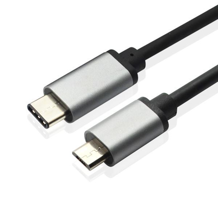 Câble de données USB 2.0 micro usb vers USB type c longueur de câble de chargement en option