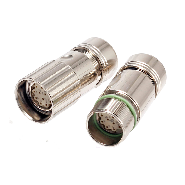 Terminale a vite con filettatura esterna IP67 impermeabile IP67 M23 6 7 9 12 17 Connettore 19 pin