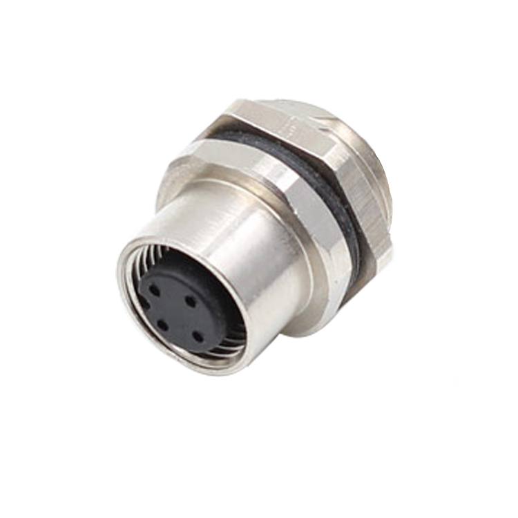 m12 a codificato 3 4 5 6 8 Connettore maschio 12 pin per montaggio a pannello ip67