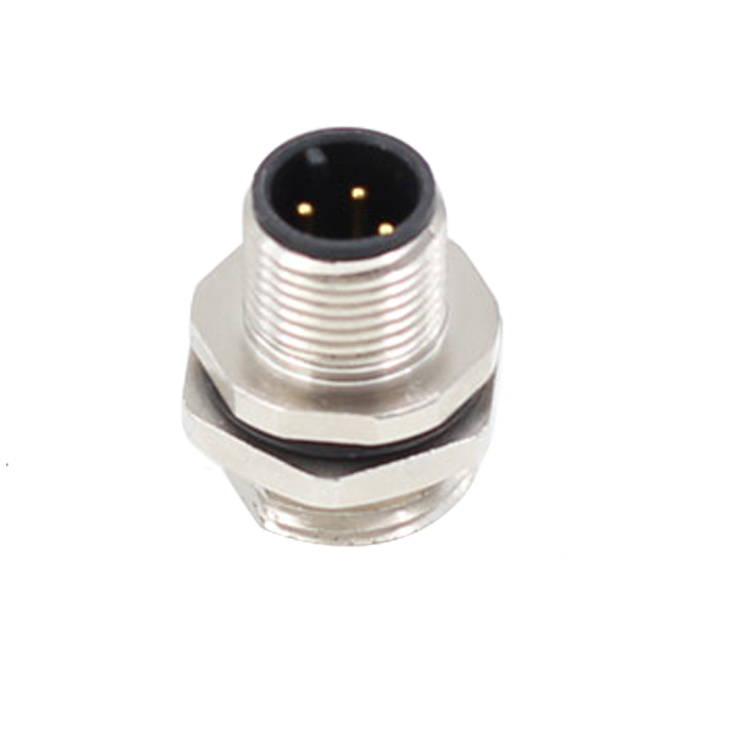 m12 a codificato 3 4 5 6 8 Connettore maschio 12 pin per montaggio a pannello ip67