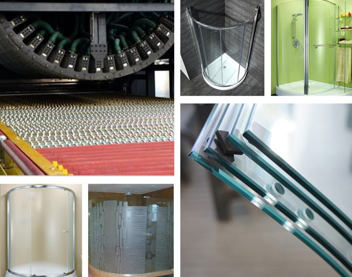 curved glass shower doors China manufacturer