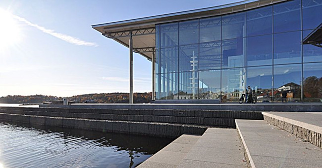 Blue tempered laminated insulated glass curtain wall