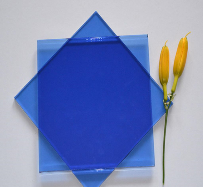 6mm dark blue float glass