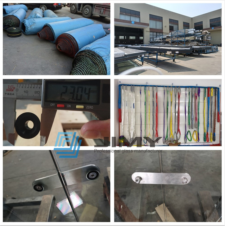mourting parts glass padel courts