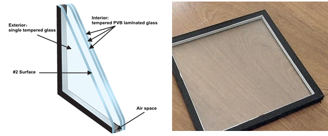 tempered laminated insulated glass