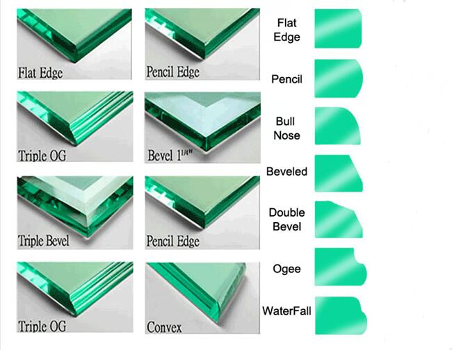 tempered glass with edging work