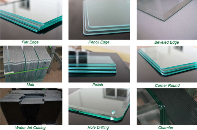 flat polished tempered glass