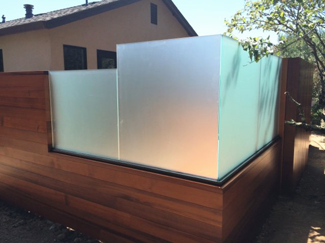 10mm safety frosted glass railing factory
