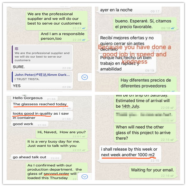 good comments for JIMY Glass