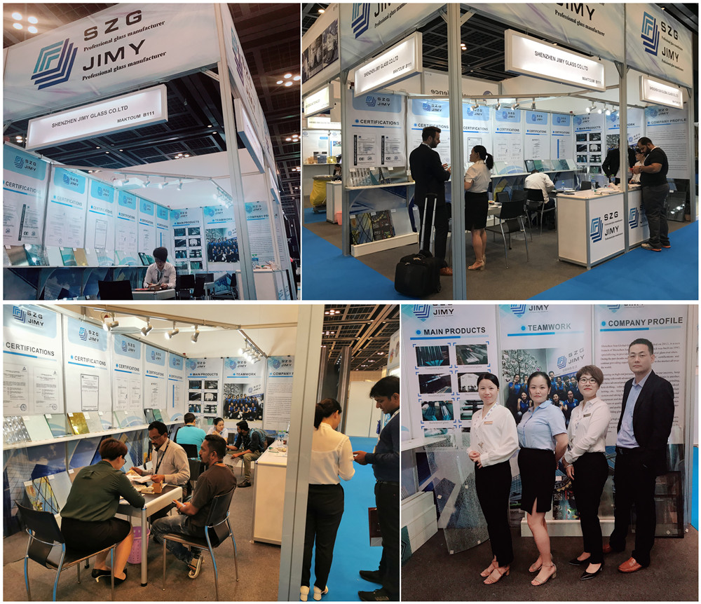 JIMY GLASS attend on the 2019 Gulf Glass exhibition on Dubai