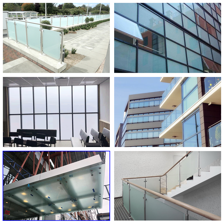 CE standard 21.52mm milky white tempered laminated glass 1010.4 ESG VSG 10+10mm white laminates for sale