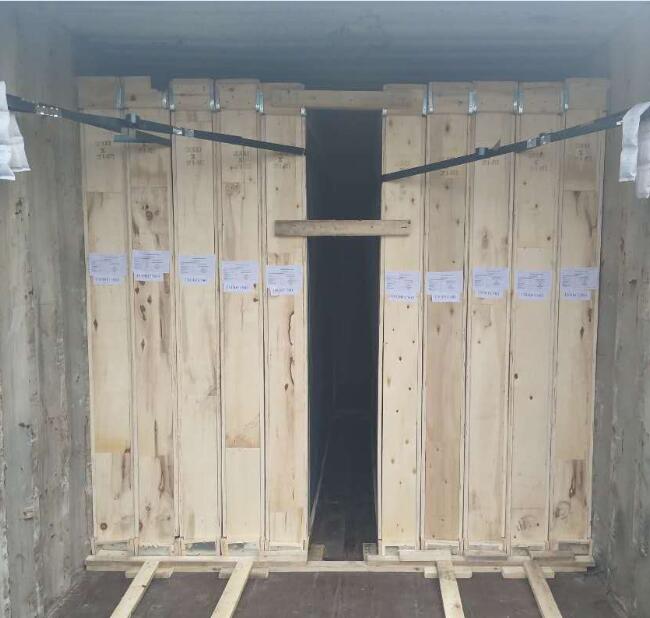 Loading the container