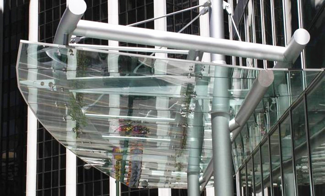 China tempered glass canopy price