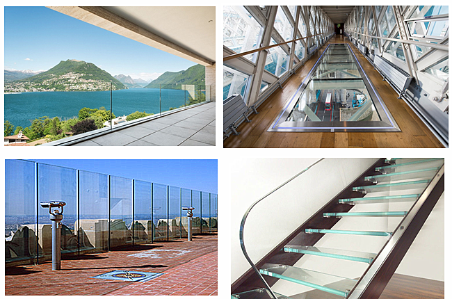 11.78 super clear SGP laminated glass