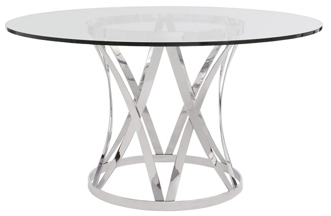 Tempered glass round shape table top