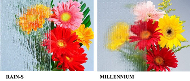 3mm clear Nashiji figured glass factory,