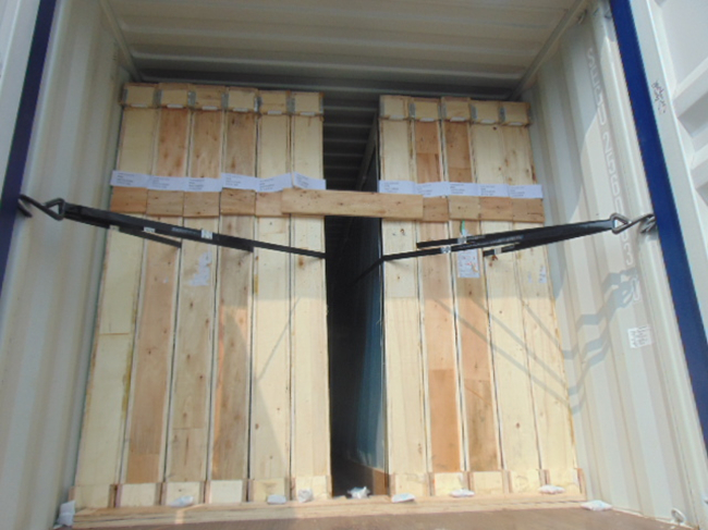 6mm dark grey reflective glass safety loading