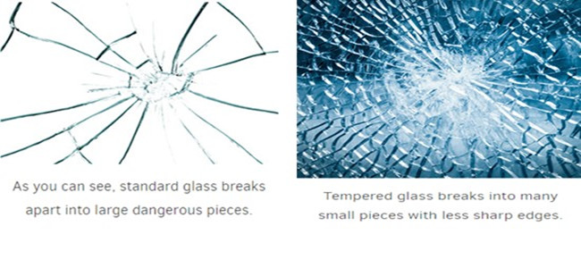 6mm light green tempered glass