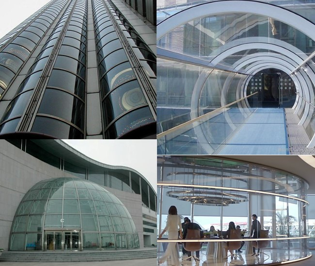 China curved tempered glass