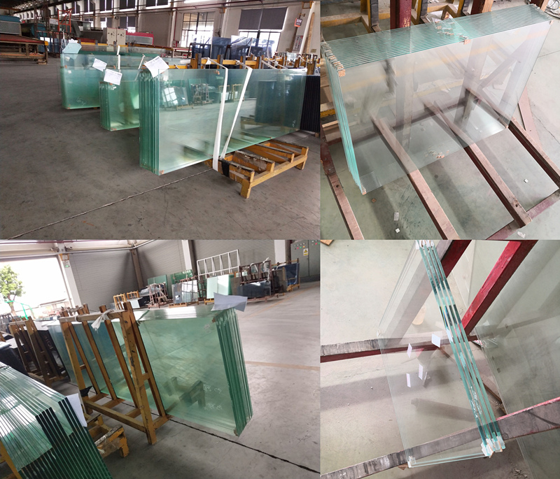 12mm super white tempered glass