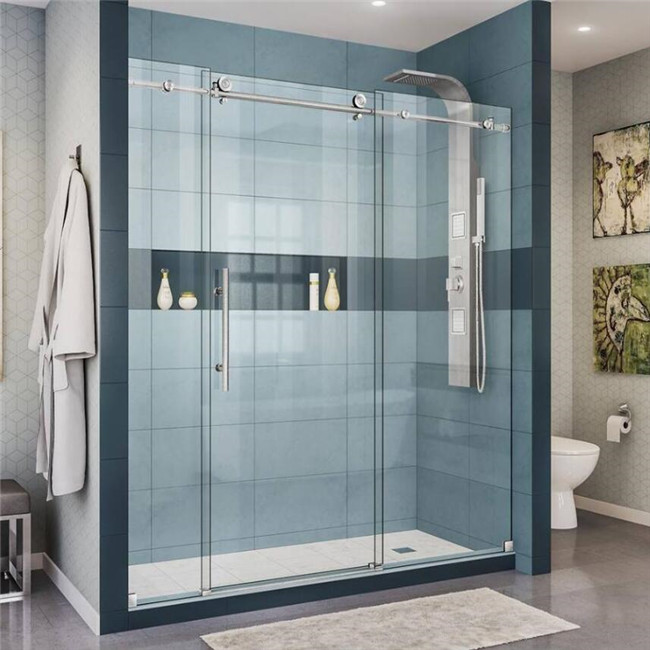 custom clear tempered glass shower