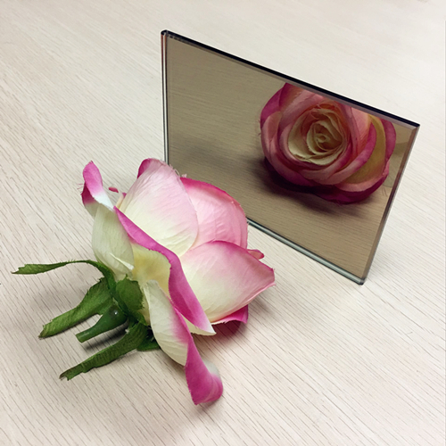 1/4 pouce bronze décoratif miroir de salle de bains 6mm prix d'usine