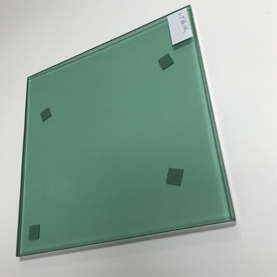 10mm light green toughened glass price, 3/8'' green colored tempered glass manufacturer China