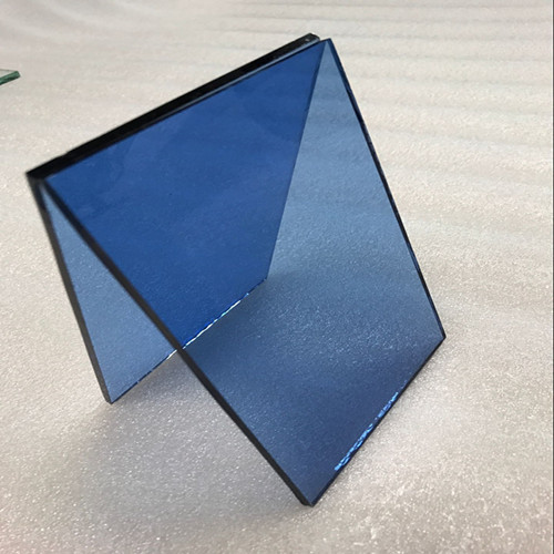 4 mm Prix du verre flotté bleu foncé de, 4mm usine de verre teinté bleu foncé