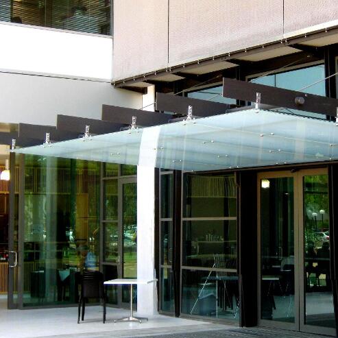 5+5mm glass canopy manufacturer china,tempered laminated glass awnings price