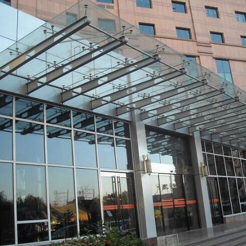 5+5mm glass canopy manufacturer china,tempered laminated glass awnings price