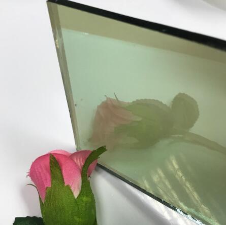5mm light green reflective glass price, 5mm F green coated glass manufacturer