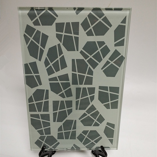 6mm non-transparent silk screen printed glass prices, 6mm translucence silk screen printed glass manufacturer, China opacity cermic frit glass factory