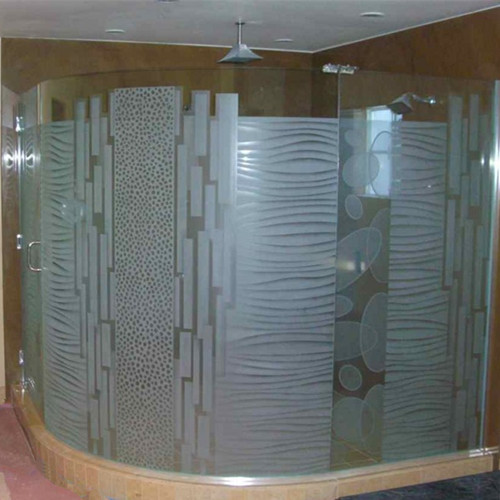 8mm 10mm 12mm curved glass shower doors China manufacturer