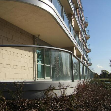 8mm litteä & kaareva lasi karkaistu kaide tehtaalla hinnasta