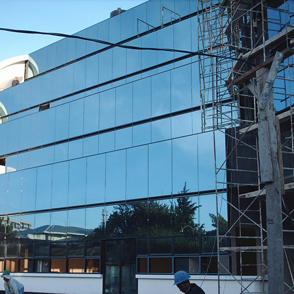 Vitrage isolant réfléchissant pour mur-rideau de construction, double vitrage pour revêtement architectural