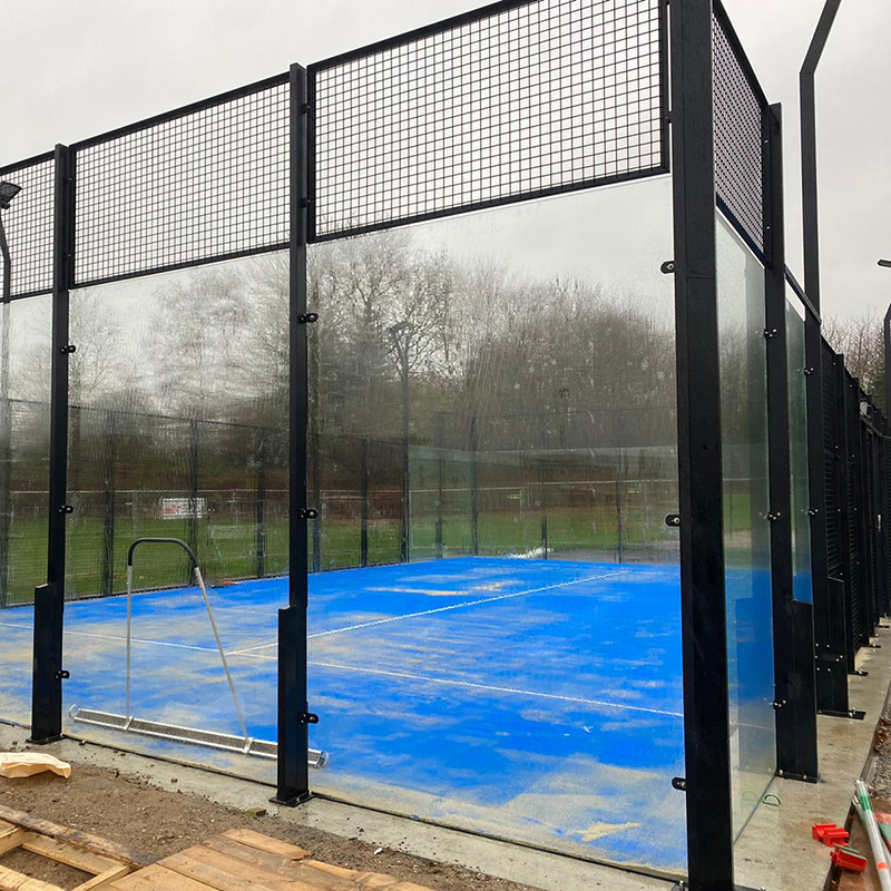 CE and SGCC certificated complete panoramic padel court, paddle court, professional glass padel manufacturer