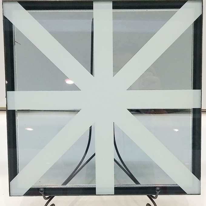 China architectural ceramic fritted IGU glass, interior and exterior decoration Ceramic frit painted glass, silk screen printing insulating glass suppliers