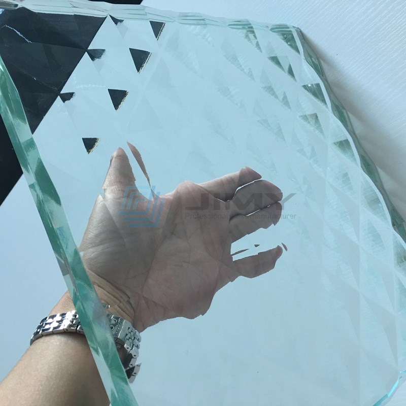 China Hohe Qualität Schönes Beve led Diamant-Bleidglas-Gravur dekorative Carving Glass Lieferanten