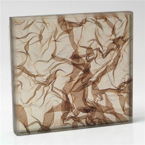 Chine fabricant personnalisé design 5 + 5mm tissu décoratif laminé en verre panneaux