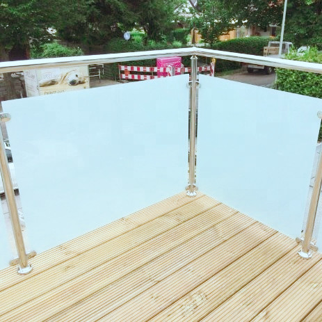 Chine très beau verre dépoli décoratif VSG 442 pour garde-corps, verre traité à l'acide 8,76 mm fournisseurs de verre feuilleté