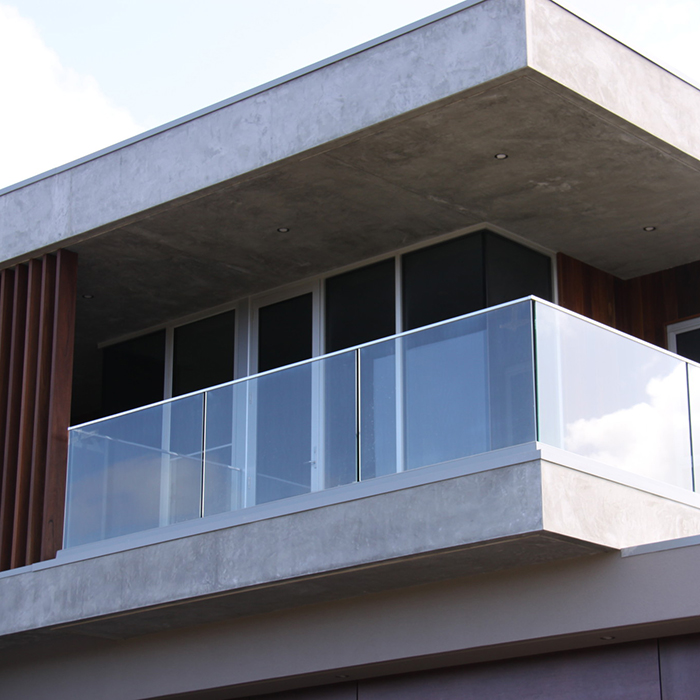 Konkurencyjna poręcz szklana 442 ESG VSG cena balustrady ze szkła hartowanego o grubości 8,76 mm