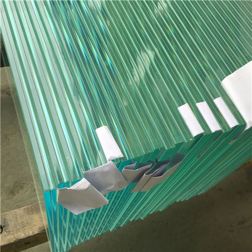 Cut to size ultra clear 553 thick low iron safety tempered laminated glass