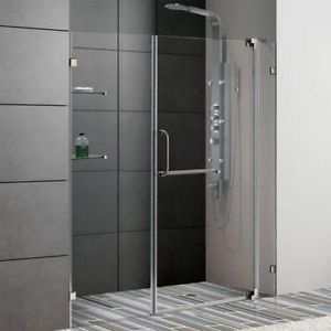 Factory price 12mm flat and curved tempered glass for shower door and bathroom enclosure