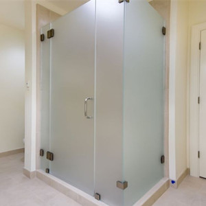 Factory price 12 mm flat and curved tempered glass for shower door and bathroom with enclosure