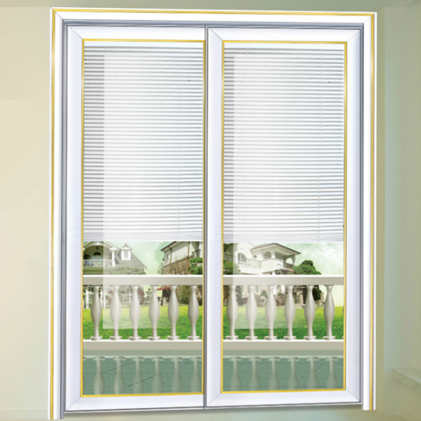 Factory supply openable glazed louvers high quality customized size design insulated glass double glazing with automatic shutter