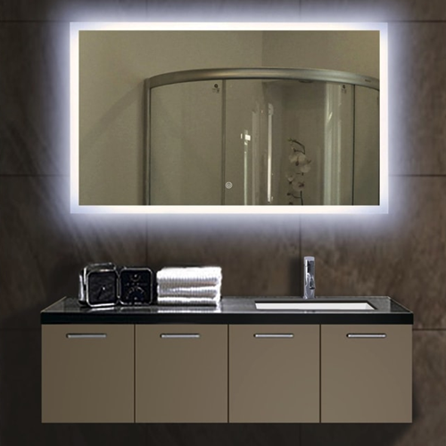 Fabricant de bonne qualité 1/5 pouce 1/4 pouce 5mm 6mm hôtel LED rétro éclairage éclairé miroirs de salle de bains