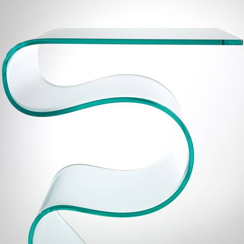 Chine 10mm haute qualité Clear fournisseurs de verre recuit courbé courbé de faible teneur en fer