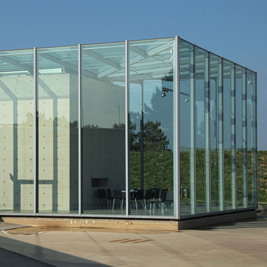 Haute performance jumbo taille PVB / SGP trempé en verre feuilleté encadré et sans cadre immeuble de bureaux hall de l'hôtel vitré en verre façade du centre commercial d'entrée